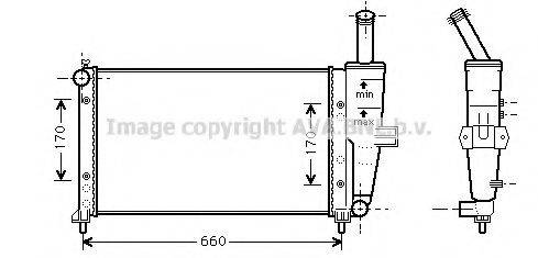 AVA QUALITY COOLING FT2208 Радіатор, охолодження двигуна