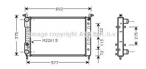 AVA QUALITY COOLING FT2225 Радіатор, охолодження двигуна