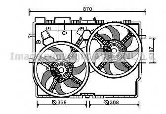 AVA QUALITY COOLING FT7584 Вентилятор, охолодження двигуна