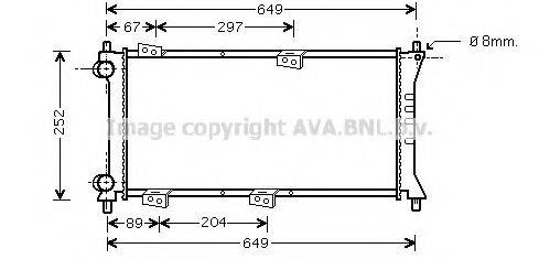 AVA QUALITY COOLING FTA2258 Радіатор, охолодження двигуна