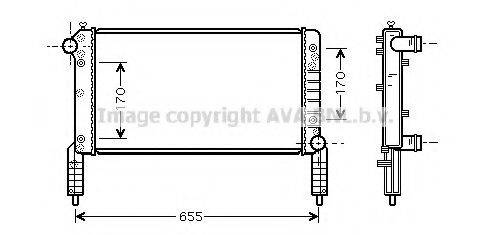 AVA QUALITY COOLING FTA2263 Радіатор, охолодження двигуна