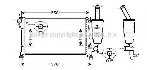 AVA QUALITY COOLING FTA2291 Радіатор, охолодження двигуна