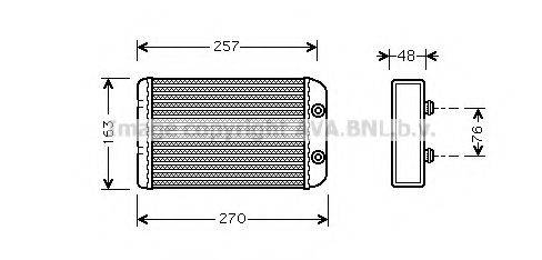 AVA QUALITY COOLING FTA6254 Теплообмінник, опалення салону