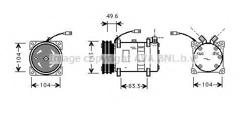 AVA QUALITY COOLING FTK373 Компресор, кондиціонер