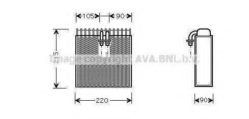 AVA QUALITY COOLING FTV257 Випарник, кондиціонер