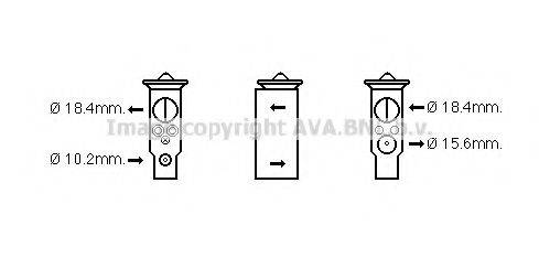 AVA QUALITY COOLING HD1273 Розширювальний клапан, кондиціонер