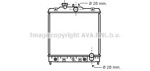 AVA QUALITY COOLING HD2069 Радіатор, охолодження двигуна