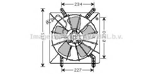 AVA QUALITY COOLING HD7510 Вентилятор, охолодження двигуна