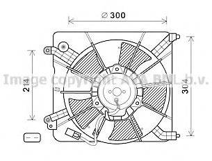 AVA QUALITY COOLING HD7537 Вентилятор, охолодження двигуна