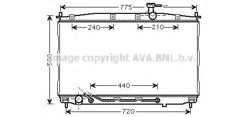 AVA QUALITY COOLING HY2174 Радіатор, охолодження двигуна