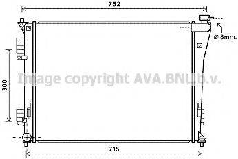 AVA QUALITY COOLING HY2304 Радіатор, охолодження двигуна