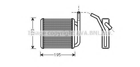 AVA QUALITY COOLING HY6212 Теплообмінник, опалення салону