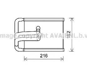 AVA QUALITY COOLING HY6254 Теплообмінник, опалення салону