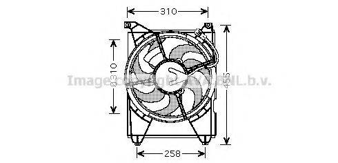 AVA QUALITY COOLING HY7516 Вентилятор, охолодження двигуна