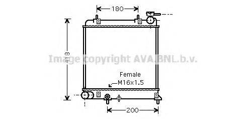 AVA QUALITY COOLING HYA2129 Радіатор, охолодження двигуна