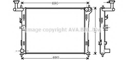 AVA QUALITY COOLING HYA2179 Радіатор, охолодження двигуна