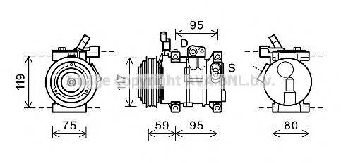 AVA QUALITY COOLING HYK319 Компресор, кондиціонер