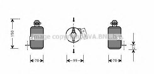 AVA QUALITY COOLING JED040 Осушувач, кондиціонер