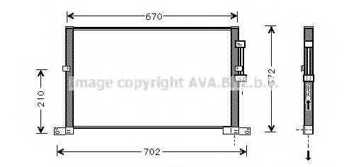 AVA QUALITY COOLING JRA5032 Конденсатор, кондиціонер