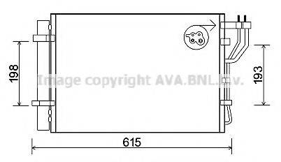 AVA QUALITY COOLING KA5206D Конденсатор, кондиціонер