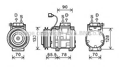 AVA QUALITY COOLING KAAK176 Компресор, кондиціонер