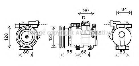 AVA QUALITY COOLING KAK192 Компресор, кондиціонер