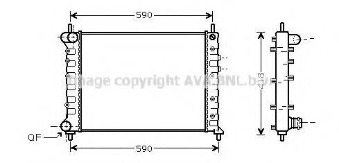 AVA QUALITY COOLING LC2075 Радіатор, охолодження двигуна