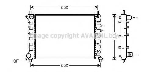 AVA QUALITY COOLING LC2077 Радіатор, охолодження двигуна