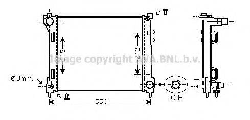 AVA QUALITY COOLING LC2098 Радіатор, охолодження двигуна