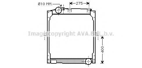 AVA QUALITY COOLING ME2111 Радіатор, охолодження двигуна