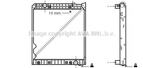 AVA QUALITY COOLING ME2162 Радіатор, охолодження двигуна