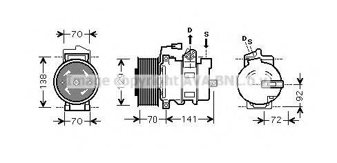 AVA QUALITY COOLING MEK250 Компресор, кондиціонер