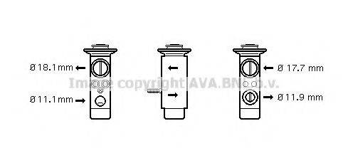 AVA QUALITY COOLING MS1124 Розширювальний клапан, кондиціонер