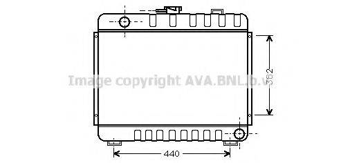 AVA QUALITY COOLING MS2045 Радіатор, охолодження двигуна