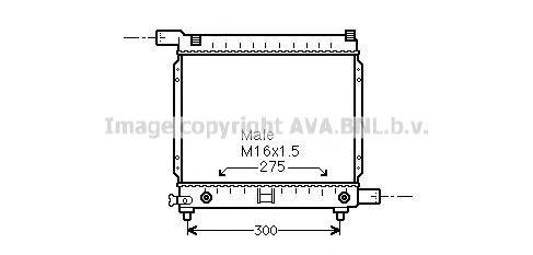 AVA QUALITY COOLING MS2064 Радіатор, охолодження двигуна