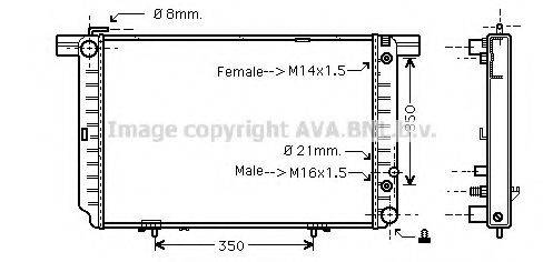 AVA QUALITY COOLING MS2121 Радіатор, охолодження двигуна