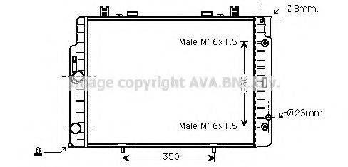 AVA QUALITY COOLING MS2132 Радіатор, охолодження двигуна