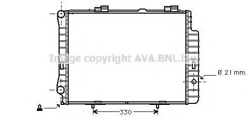 AVA QUALITY COOLING MS2192 Радіатор, охолодження двигуна