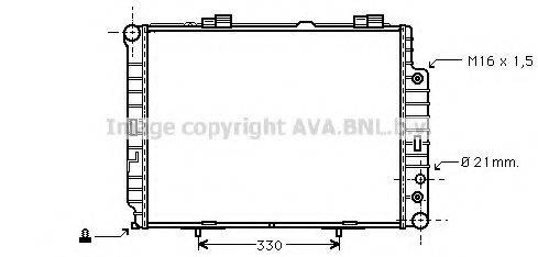 AVA QUALITY COOLING MS2283 Радіатор, охолодження двигуна