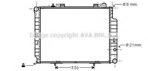 AVA QUALITY COOLING MS2302 Радіатор, охолодження двигуна