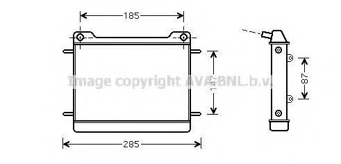 AVA QUALITY COOLING MS2347 Радіатор, охолодження двигуна