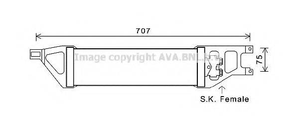 AVA QUALITY COOLING MS3539 Олійний радіатор, автоматична коробка передач