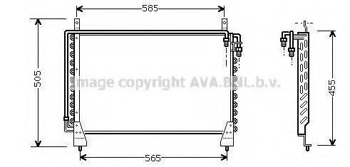 AVA QUALITY COOLING MS5198 Конденсатор, кондиціонер