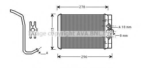 AVA QUALITY COOLING MS6314 Теплообмінник, опалення салону