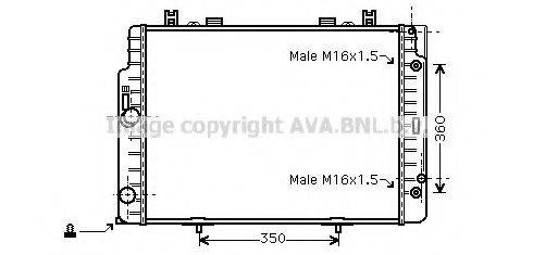 AVA QUALITY COOLING MSA2132 Радіатор, охолодження двигуна