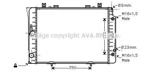 AVA QUALITY COOLING MSA2151 Радіатор, охолодження двигуна