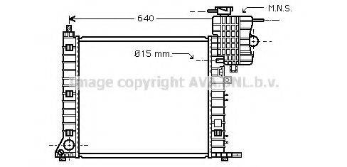 AVA QUALITY COOLING MSA2264 Радіатор, охолодження двигуна