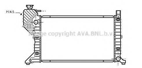 AVA QUALITY COOLING MSA2300 Радіатор, охолодження двигуна