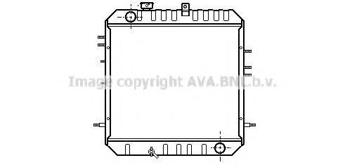 AVA QUALITY COOLING MT2074 Радіатор, охолодження двигуна