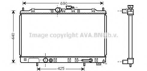 AVA QUALITY COOLING MT2139 Радіатор, охолодження двигуна